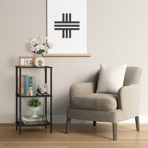 3 31.6" ETELI Tier Tall End Table Height Telephone Table Tall Side Table with Storage Small Sofa Entryway Table Night