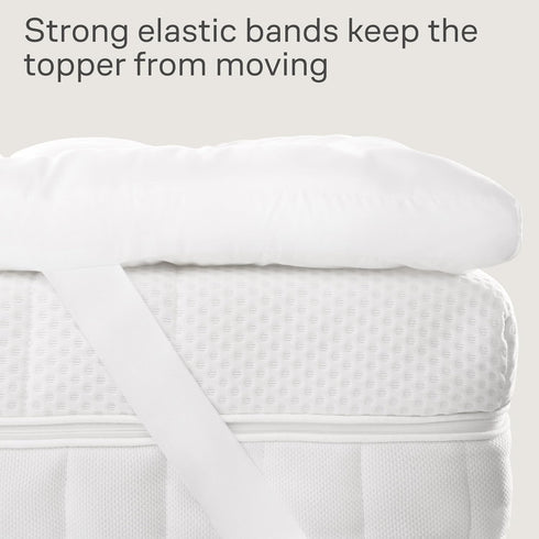 Niagara 2 inch Queen Mattress Topper, Cooling Breathable Pillow Top Pad for Back Pain Relief, Fits 8-20 Inches Mattress