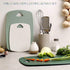 Cutting Boards for Kitchen,Plastic Cutting Board Set of 3, Thick Chopping Boards for Meat, Veggies, Fruits, with Easy Grip Handle,Dishwasher Safe (Green, 3Pcs) by BanYakong