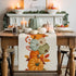 LooPoP 36 Inches Autumn Maple Leaves Harvest Pumpkin Table Runners Long Washable Thanksgiving Table Runner for Round