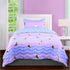 Tadpoles 2-Piece Girls Unicorn Quilt Set | Twin Bed Size Quilt & Standard Sham | 100% Micro-Denier Polyester | Metallic