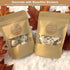 SumDirect Kraft Stand Up Pouches, 50Pcs Resealable Kraft Paper Bags with Window, 3.5x5.5inch