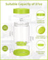 37 oz 2 Pack ZENS Pickle Jar with Strainer Flip, Hourglass Pickle Juice Separator Container, Airtight Leakproof Lid