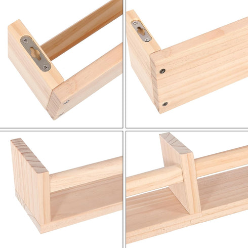 birola 32 inches Set 3,Wood Nursry Shelves of Floating Nursery Book Shelves for Wall,Wall Bookshelves