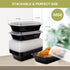 Ezalia 50 Pack- 32oz, Meal Prep Containers Plastic Food Prep Containers Reusable, Leakproof To Go Food Containers