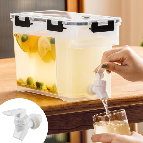 Lingerlanden Cold Kettle with Faucet, 3.5L Refrigerator Juice Water Pitcher, Home Plastic Beverage