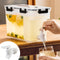 Lingerlanden Cold Kettle with Faucet, 3.5L Refrigerator Juice Water Pitcher, Home Plastic Beverage