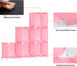 6-Cube Hammer, Closet, (11.8x11.8x11.8 inch), HOMIDEC Storage Shelf, Storage Bookcase Bookshelf with Metal Storage