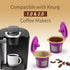 Disposable Coffee Filters, 100 Count Natural Paper, Compatible with Keurig Brewers 1.0 and 2.0, Fit Reusable Coffee Pods