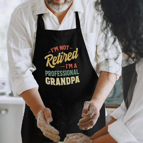 Funny Adjustable Aprons for Men with Pockets, Perfect for Grilling, Cooking, BBQ, Gifts for Father's Day, Christmas
