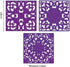 Smithcraft Silicone Trivets for Hot Pots and Pans & Dishes, Square Hot Pads for Kitchen Counter, Multi Function Silicone Trivet Mat, Durable Silicone Pot Holders for Table & Countertops, Set 3 Purple by Smithcraft