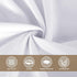 36x36 Inch sancua Small Square Tablecloths - White Table Cloth for Square or Round Tables, Washable Polyester Fabric