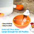 (8 Pack-Orange) Large Automatic Chicken Waterer Cups, Chicken Water Feeder Suitable for Chicks, Duck, Goose, Turkey