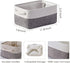 TheWarmHome Fabric Storage Basket for Shelves - 12x8x5.2 inch, 1 Pack Collapsible Storage Cubes for Closet Organizer