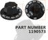 1190573 Thermostat Stove Knob Dial, Off/200-550F Replacement Part Control, Compatible with Southbend Range