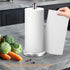 DAWNER Paper Towel Holder Countertop with Weighted Suction Cup Base, Easy One-Handed Tear Stainless Steel Kitchen Paper Towel Stand, Freestanding Holder for Kitchen, Bathroom, Paper Towel Rolls by DAWNER