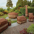 20 Inch DUCKCOVERS Ultimate Waterproof Square Ottoman/Side Table Cover, Outdoor Ottoman Cover