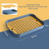 Eco-Friendly PP Dish Tray Drying Rack, Double-Layer Plastic Drainage Rack for Kitchen Countertops