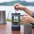 YOLIFE 12oz French Press Coffee Maker, 1 Cup, Heat-resistant Borosilicate Glass, 4-Level Filters, Portable Cold Brew