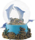 Elanze Designs Coral Reef Dolphin Pod, 100MM Wind Up Musical Glitter Water Snow Globe Decoration