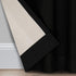 ECLIPSE Microfiber Total Privacy Blackout Thermal Grommet Window Curtain, 42 x 95, Black