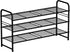 SUFAUY 3-Tier Shoe Rack, Closet Metal 33" Wide Shoe Rack Organizer Heavy