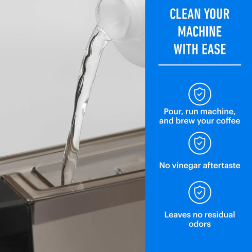 Essential Values Descaling Solution for Nespresso, Coffee Pot Cleaner and Descaler, 12 Month Supply 2-Pack