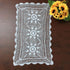 Hetao 16x27 Handmade Cotton Crochet Lace Table Runner - White