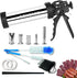 GGYCASE Large Capacity Stainless Steel Jerky Gun Kits, Sausage Stuffer Machine, Meat Gun,