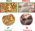 Wooden Engraved Rolling Pin - Christmas Snowflake Designs for Baking Cookies and Decor