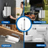 HUAFA Magnetic Paper Towel Holder for Fridge, One Hand Paper Towel Holder with Damping Effect Toilet Paper Roll Holder