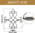 Set 2, 14.4"11.8" Wall Candle Sconce Holder of Metal Wall Sconces Decor Hanging Wall Mounted Candle Stick Holder, Black