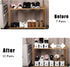 12 Pack Closet 12Pack) Shoe Slots Organizer Adjustable Level Shoe Stacker Holder Storage Space Saving Sneakers Display