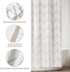 mDesign Fabric Shower Curtain - Geometric Herringbone Chevron Print, 72" x 72", Beige/White, Machine Washable & Water