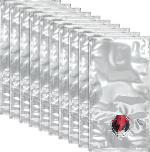 10 Pack Wine Purse Refill Bags, BIB Bag in Box, Replacement Wine Pouch with Spout for Carriers