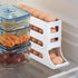 4 Tiers Egg Holder for Fridge, Automatic Egg Rolling Rack, 30 Eggs Storage Rack, Egg Distributor for Refrigerator, Egg Storage Rack for Kitchen (Cream Color) by IbErsacs