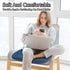 Blue Foam Seat Cushions for Kitchen Chairs, Non Slip Office Seat Cushions, Washable U Shaped Soft Thick Large Chair
