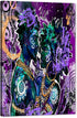 GUTTATY African American King and Queen Canvas Wall Art - Modern Abstract Graffiti Painting for Home Decor, 12"Wx18"H