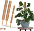 PLANTPOLEX 2 Pack 17 Inch Moss Pole, Monstera Plant Support for Climbing Plants Accessories Indoor, Stackable Moss