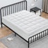 OLANLY Queen Quilted Fitted Mattress Pad, Cooling Soft Mattress Topper, Machine Washable Cover, 60x80 inch, White