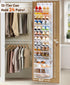 12 Closet 24 MISSLO Tier Over the Door Shoe Organizer Large Capacity Hanging Shoe Rack for Storage Narrow Sneaker