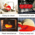 2 Packs Silicone Heart Shaped Cake Pans, 10 Inch Non-stick Cake Molds for Baking Cakes and Chocolate