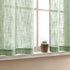 XTMYI Sage Green Boho Curtains Set for Kitchen Bathroom, Lightweight Sheer Window Curtains, 30 Inch Length