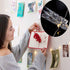 JMTGNSEP 50LED 20 Photo Clips String Fairy Lights, Battery Powered Decoration for Indoor Christmas Party, 16ft Warm