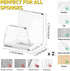 NiHome Clear Acrylic Kitchen Sink Sponge Holders, 2PCS No-Drill Design for Efficient Drainage