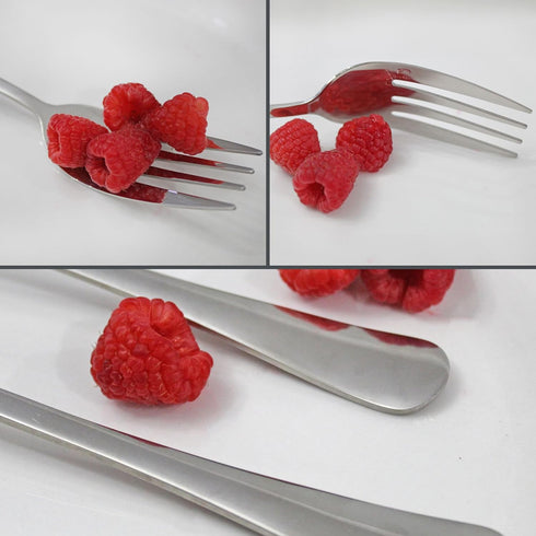 Cornucopia Brands Serving Fork Set of Two (2), Elegant 9" Stainless Steel Buffet & Banquet Style Serving Forks