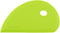 Zoie + Chloe Multipurpose Silicone Bowl Scraper, Dough Scraper for Cleaning Mixing Bowls, Green, 7x3.75"