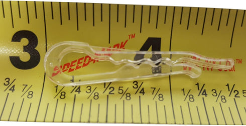 U Shape Clear Durable Plastic Alligator Clips, 500 Clips for Shirts Folding Ties Socks Pants Hold Garments in Place
