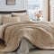 HEVUMYI Khaki & Linen Full Comforter Set - 7-Piece All Season Bed