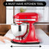 Upgrade Mixer Slider for Kitchenaid Mixer, Sliding Tray Kitchen Appliance Slide Tray with Smooth Rolling Wheels, Black
